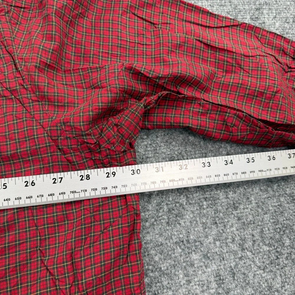 Polo Ralph Lauren‎ Button Down Shirt 2XB Red Plaid Long Sleeve Mens